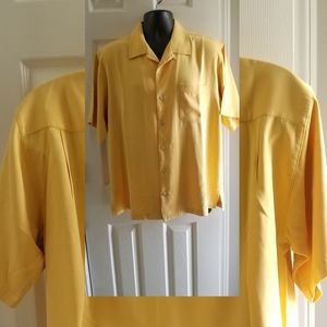 Tommy Bahama men's shirt yellow size L